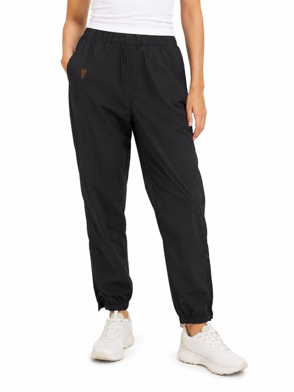 L.L. Bean Women’s Black Full Sip Zip Nordic Rain/Snow Pant Large